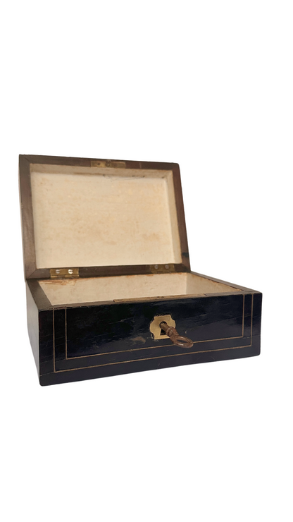 Napoleon III Style Wooden Lockbox