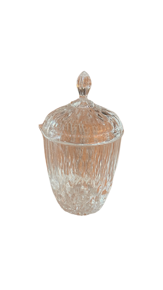 Crystal Lidded Jar