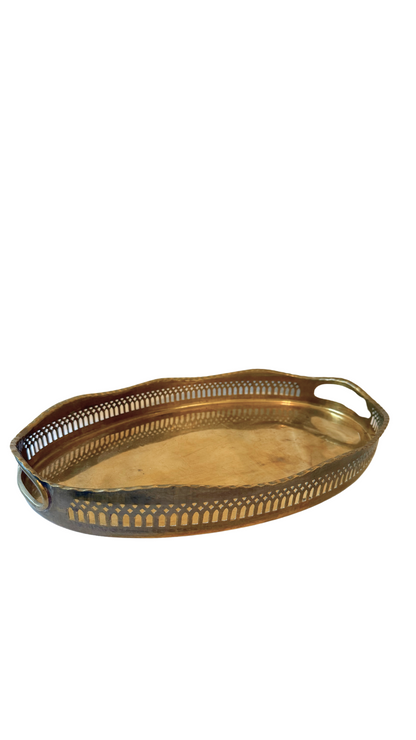 Brass Gallery Edge Tray