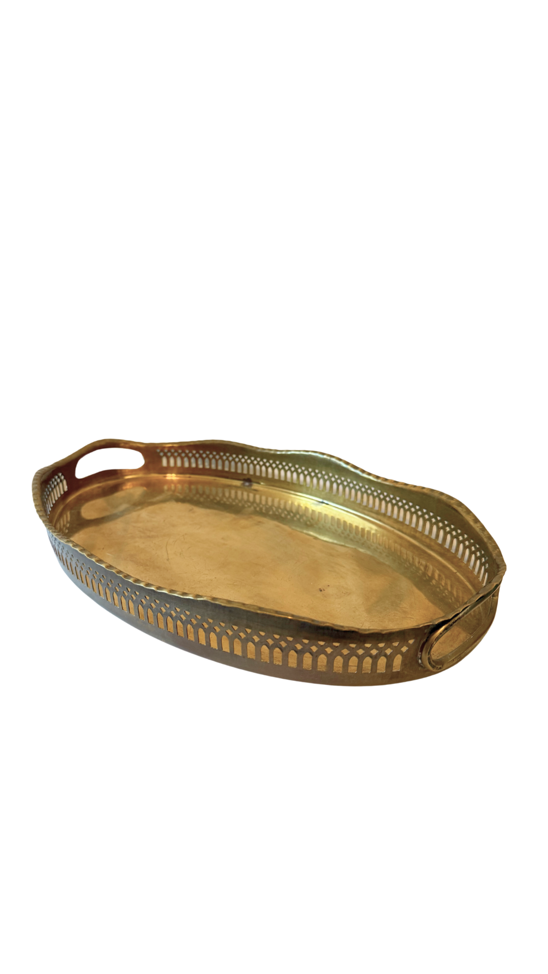 Brass Gallery Edge Tray