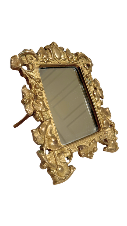 French Bronze Vanity Table Mirror