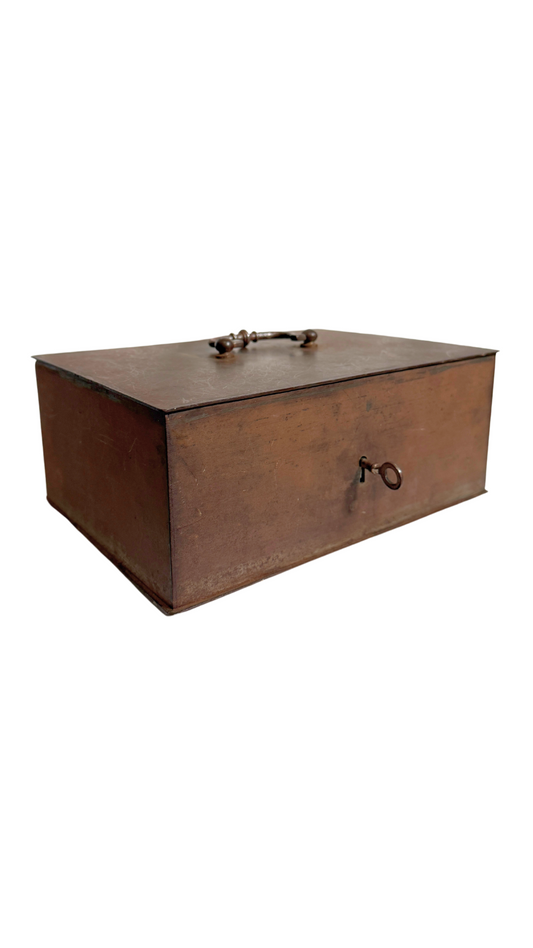 French 19th Century Lockbox with Key