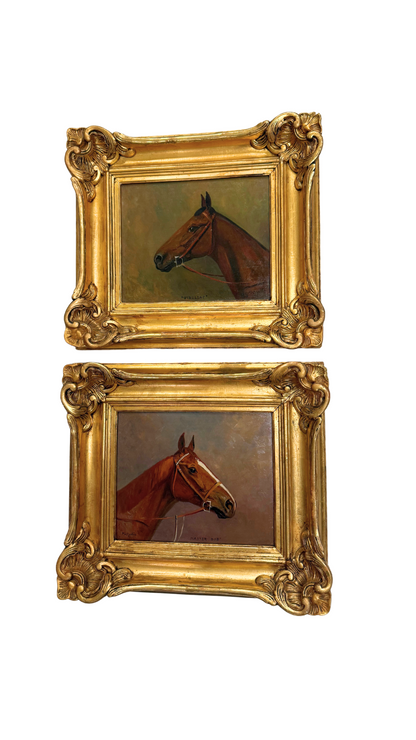 Set of Eugene Pechaubes Horse Portraits 1920