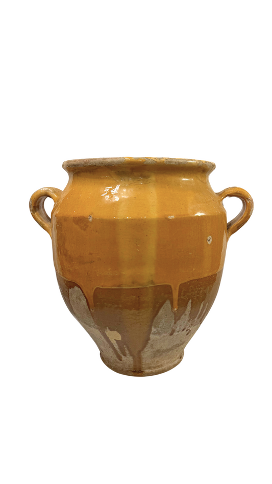 Yellow Large Confit Pot