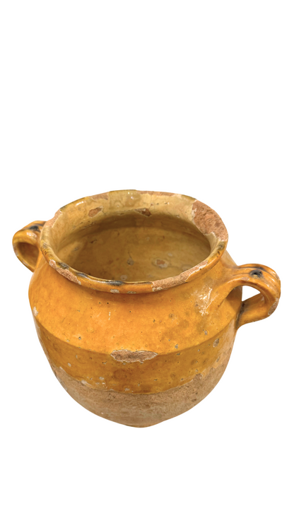 Yellow Large Confit Pot