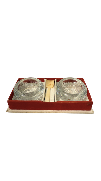 Baccarat Salt Cellar Set