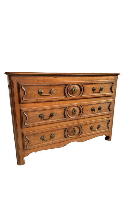 Oak Provincial Louis XV Commode 18th Century