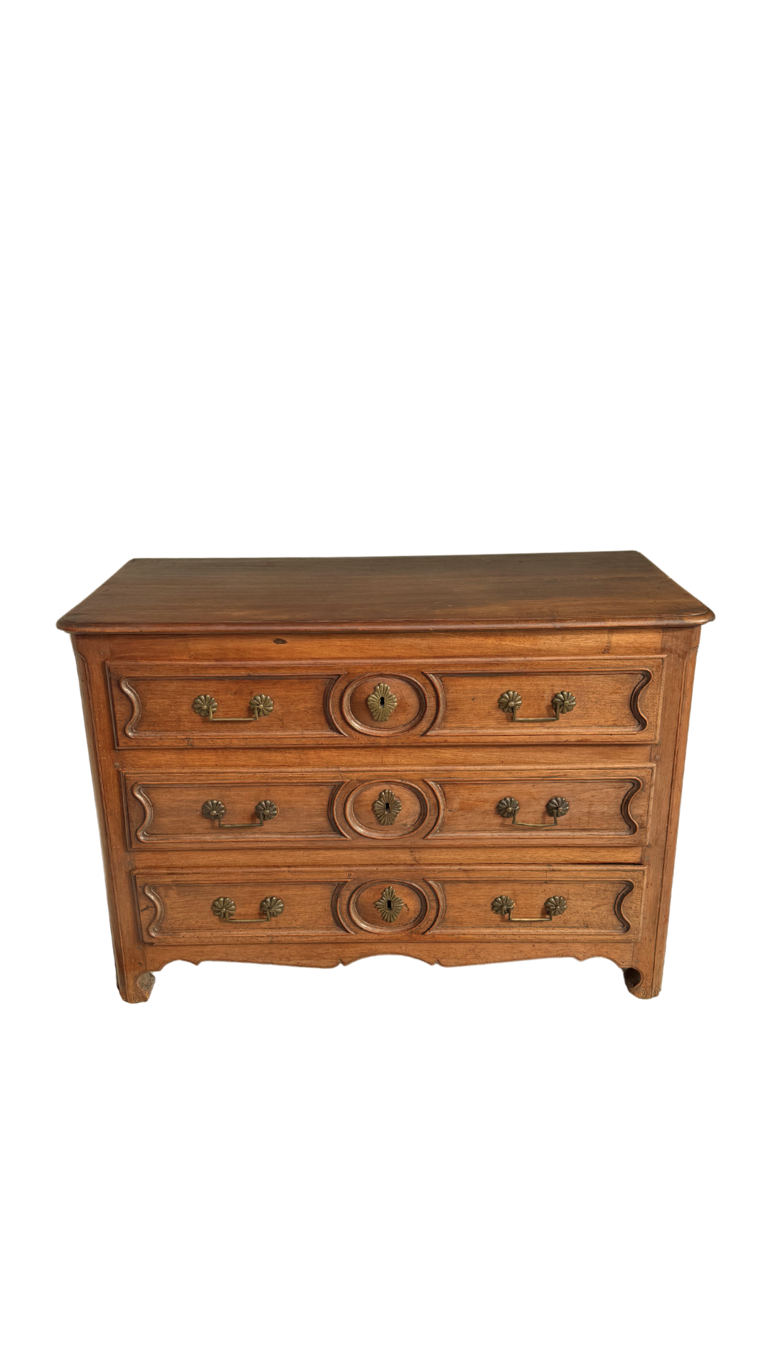 Oak Provincial Louis XV Commode 18th Century