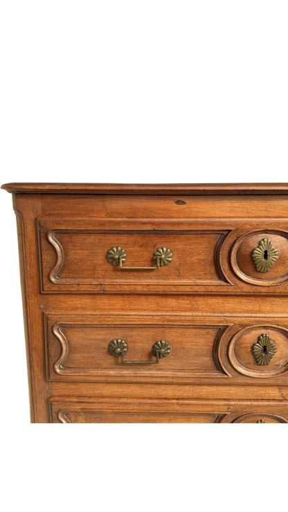 Oak Provincial Louis XV Commode 18th Century