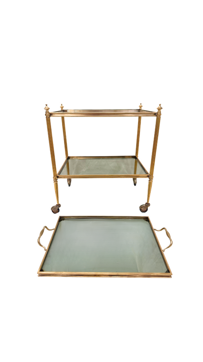 French Brass Drink Trolly