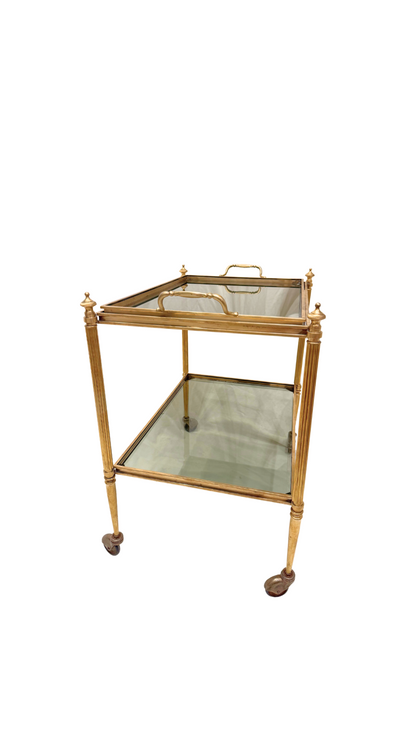 French Brass Drink Trolly