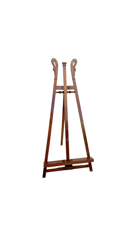 French Mahogany Swan Adjustable Easel