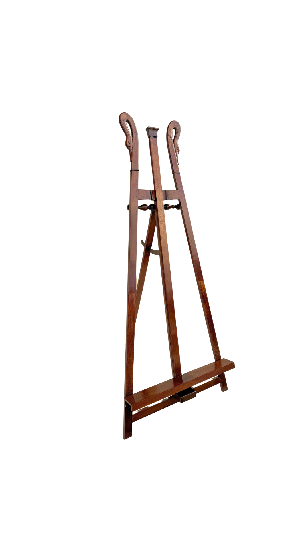 French Mahogany Swan Adjustable Easel