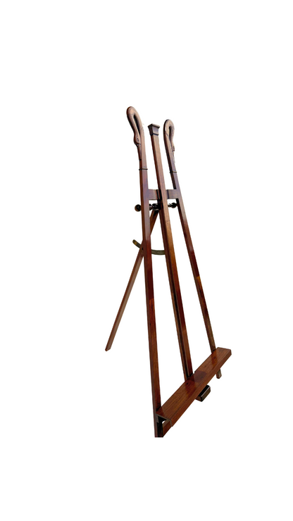 French Mahogany Swan Adjustable Easel