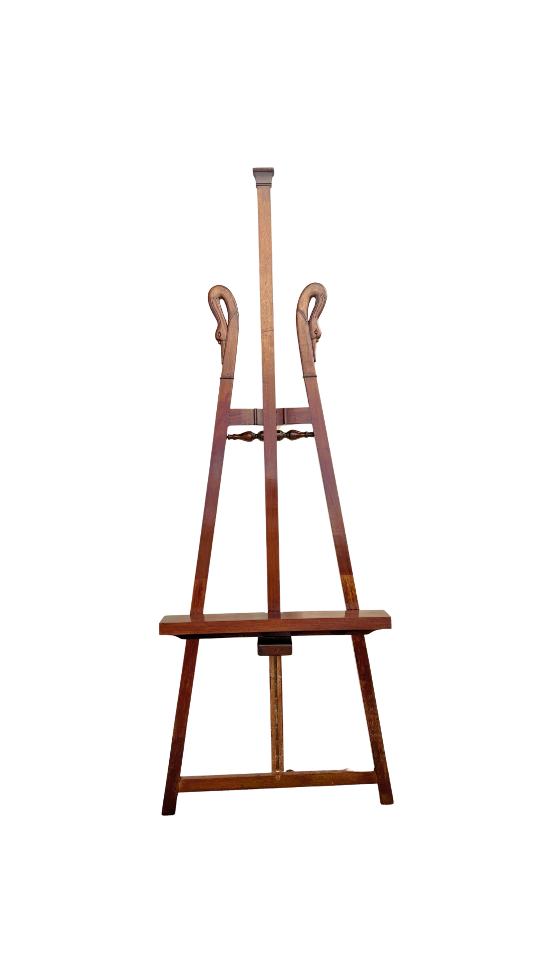 French Mahogany Swan Adjustable Easel