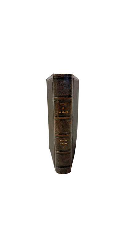 French Roman History Leather Book