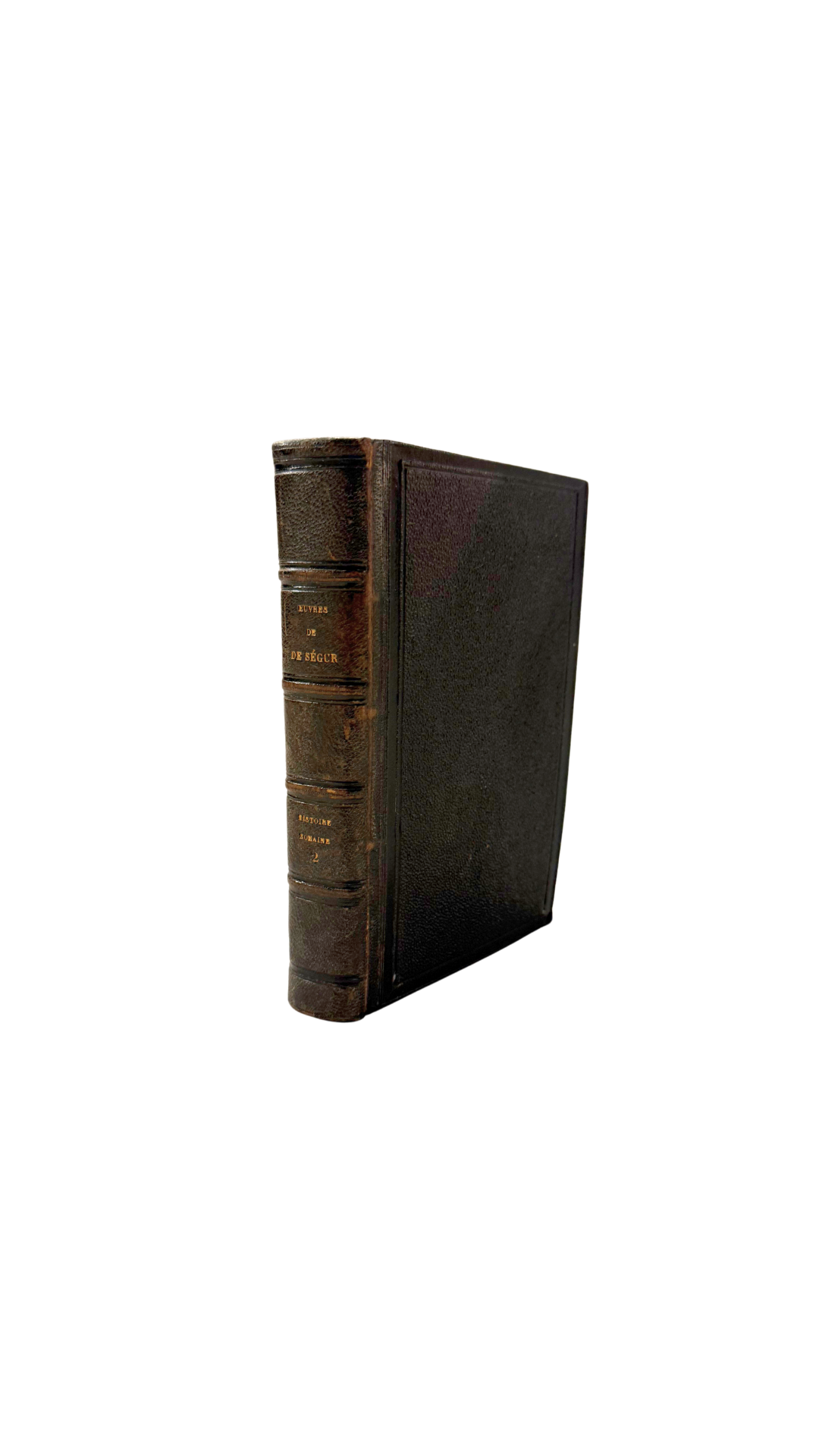 French Roman History Leather Book