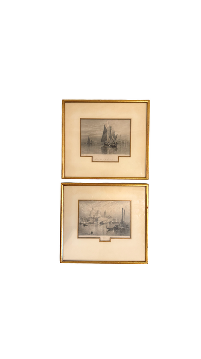 19th Century Venice Engraving Set