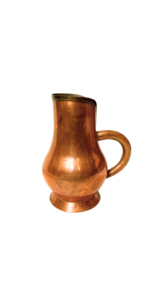 Antique French Copper Water Pitcher