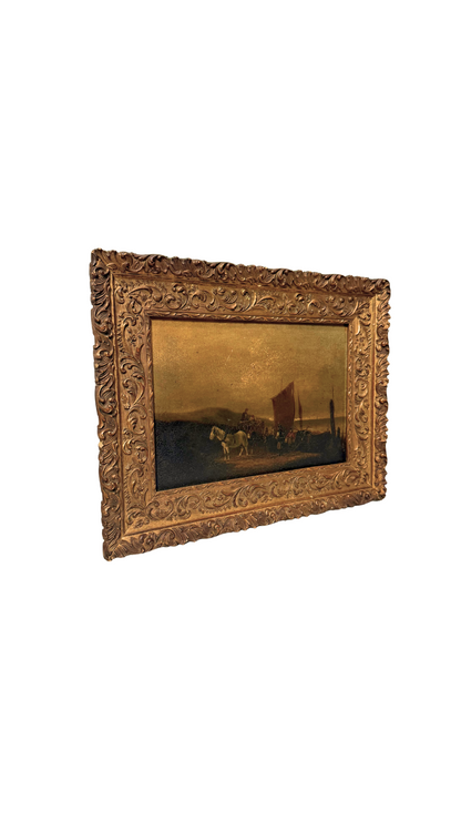 19th C Flemish Oil Painting