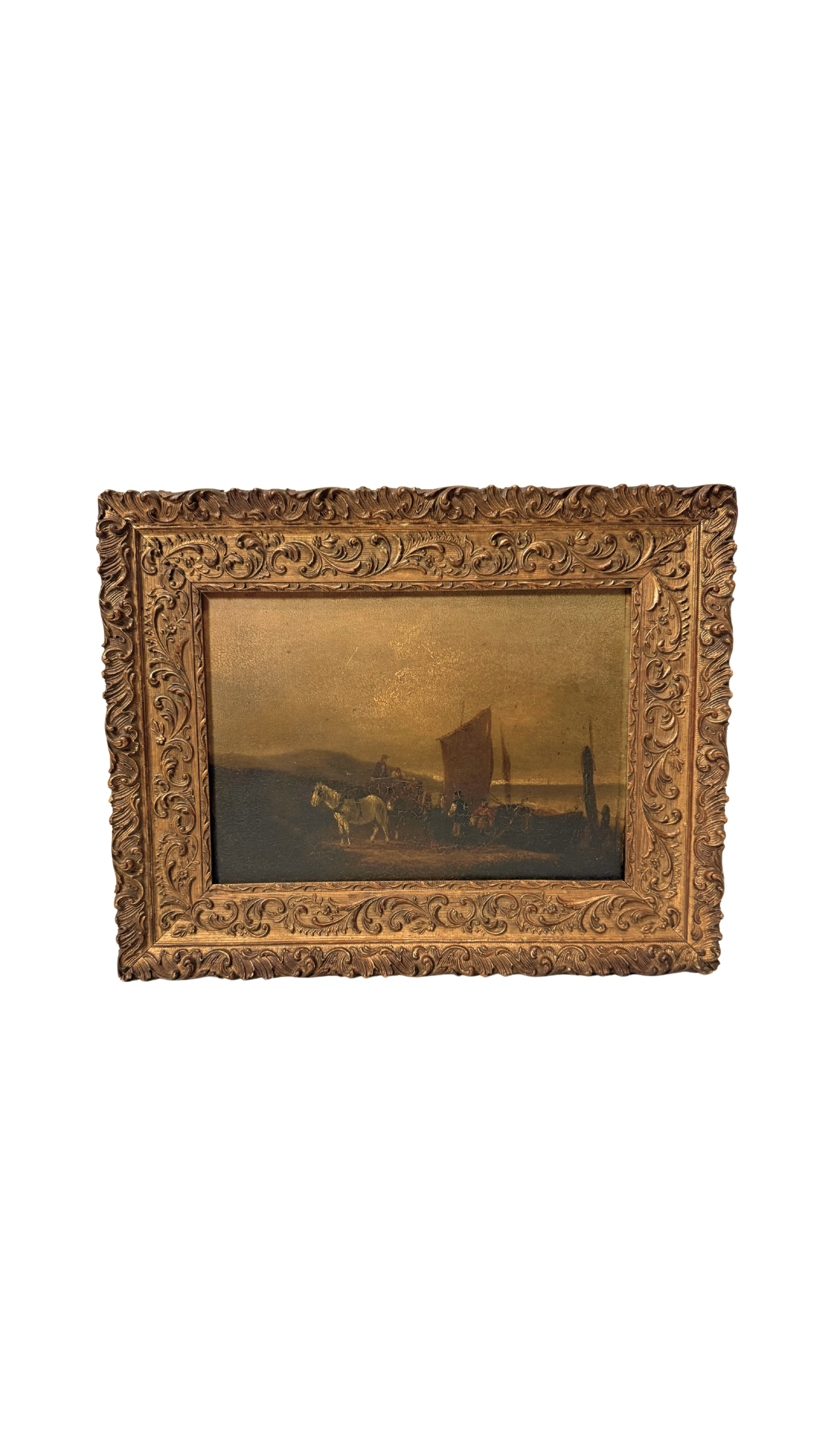 19th C Flemish Oil Painting