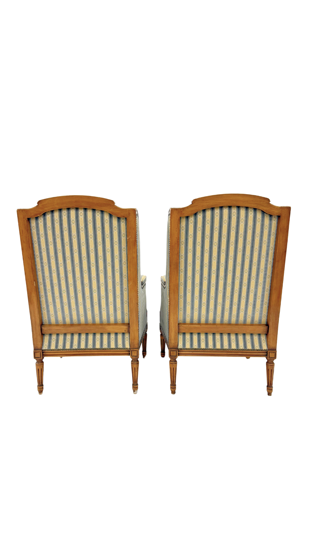 Pair of Louis XVI-Style Bergères Armchairs