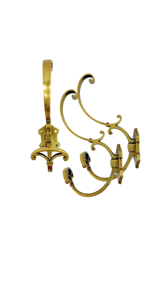 Set of Three Bronze Hooks