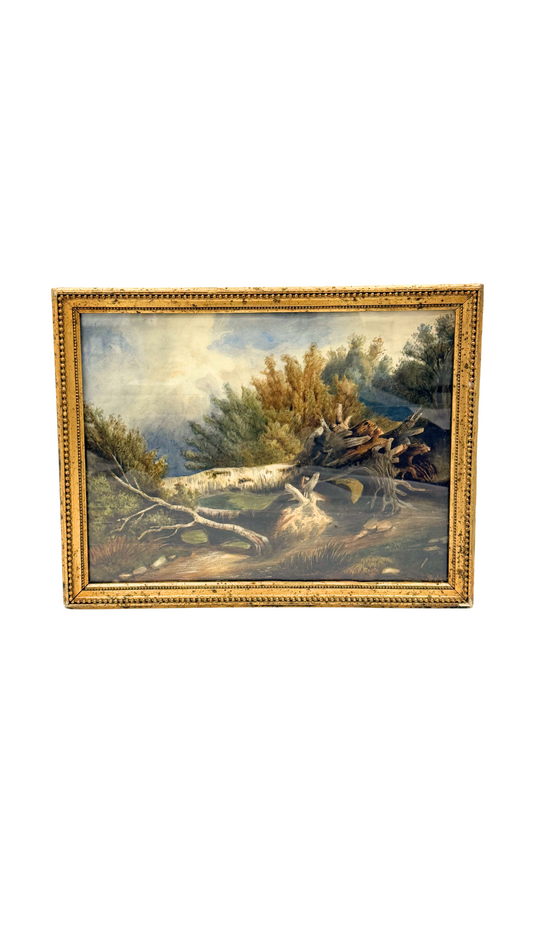 19th C Woodland Painting