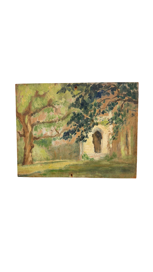 Antique Garden Gate Oil on Board