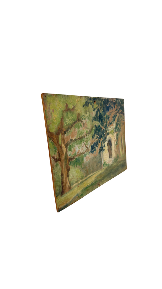 Antique Garden Gate Oil on Board