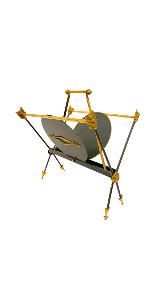 Mid Century French Arrow Magazine Rack