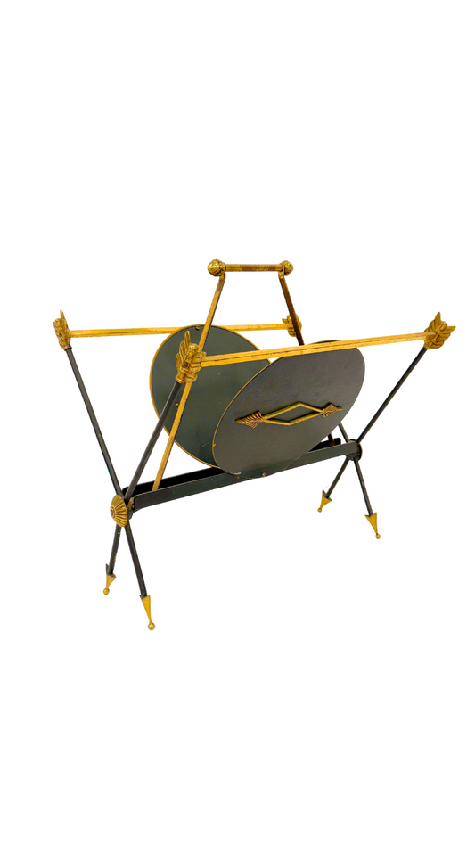 Mid Century French Arrow Magazine Rack