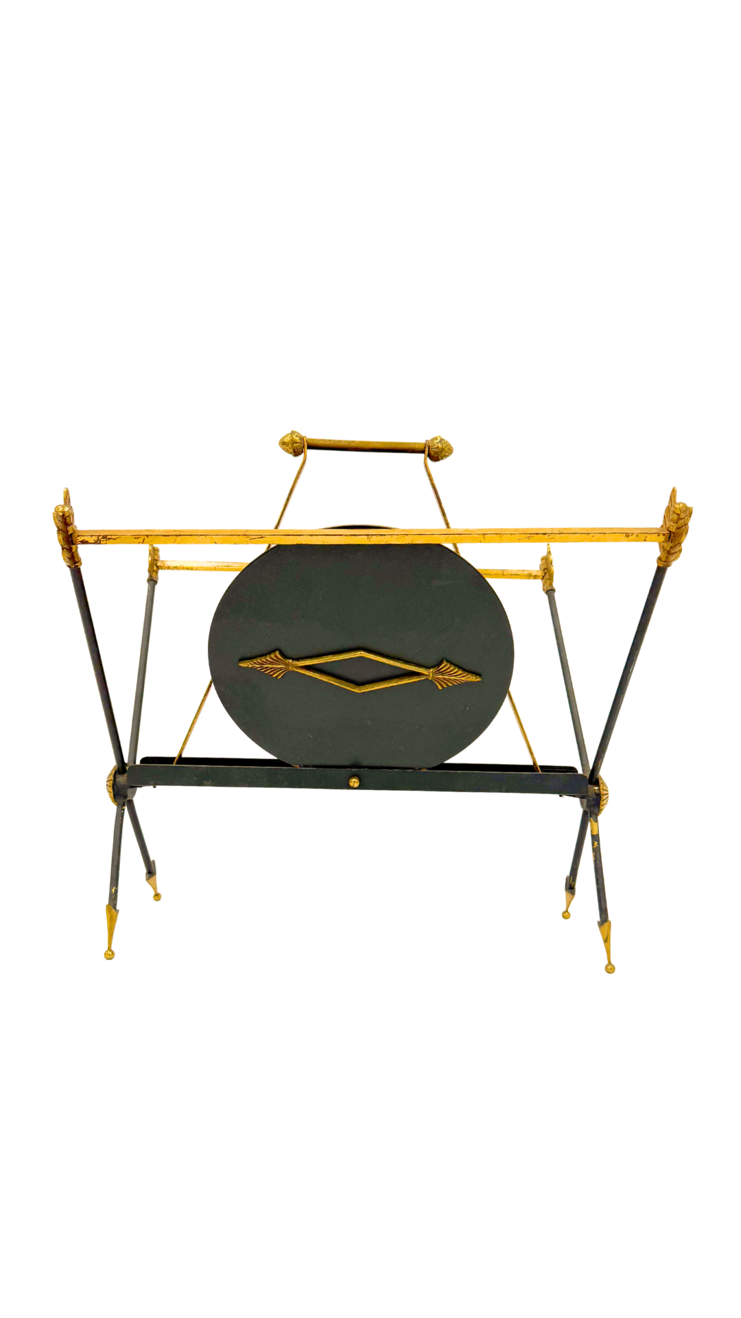 Mid Century French Arrow Magazine Rack