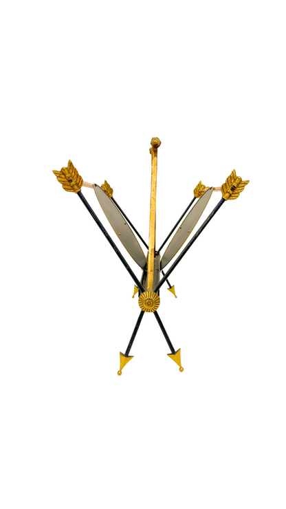 Mid Century French Arrow Magazine Rack