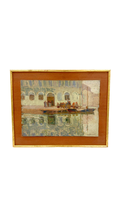 Paynet Dartois Louis Gaston Canal Painting