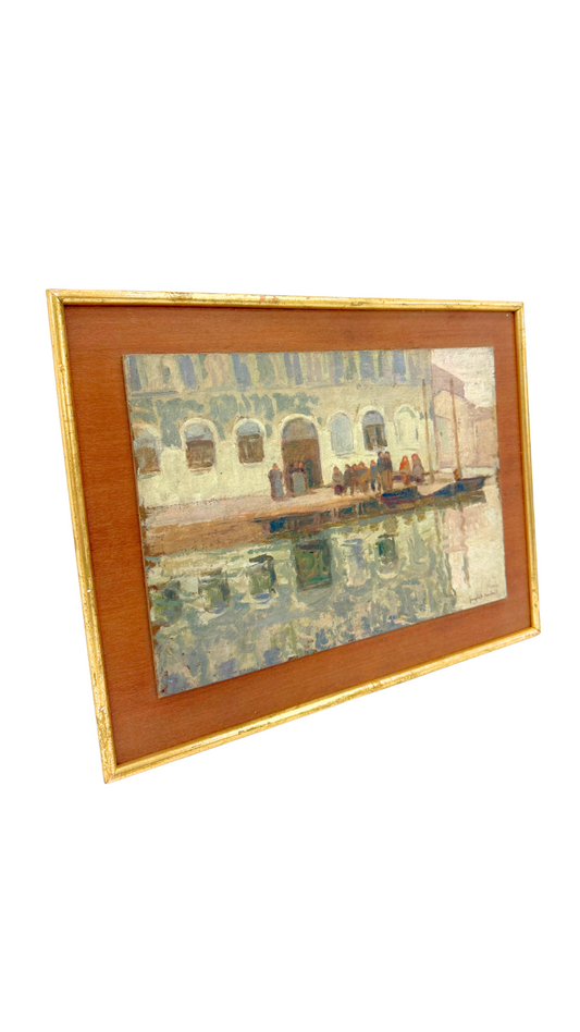 Paynet Dartois Louis Gaston Canal Painting