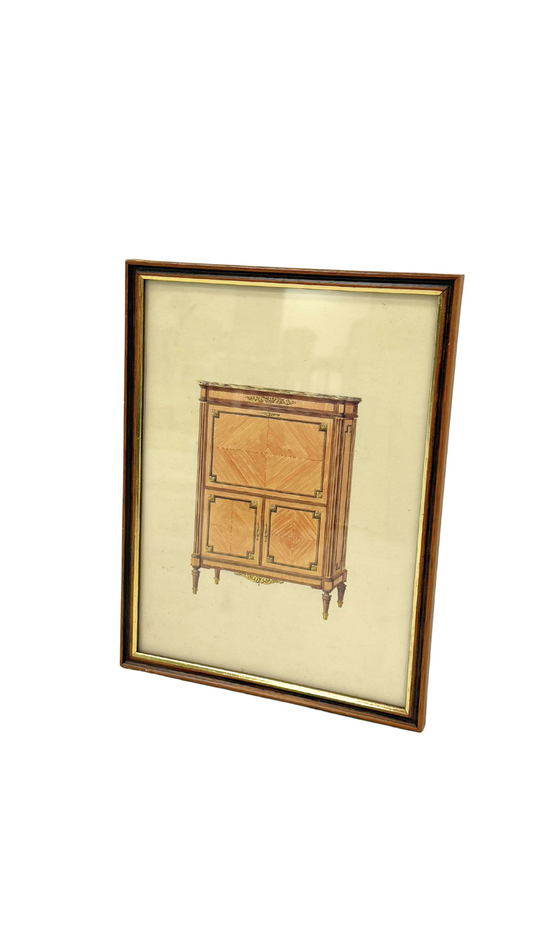 French Cabinet Rendering by B. Engler.