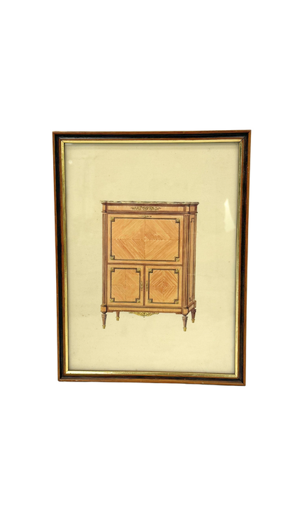 French Cabinet Rendering by B. Engler.