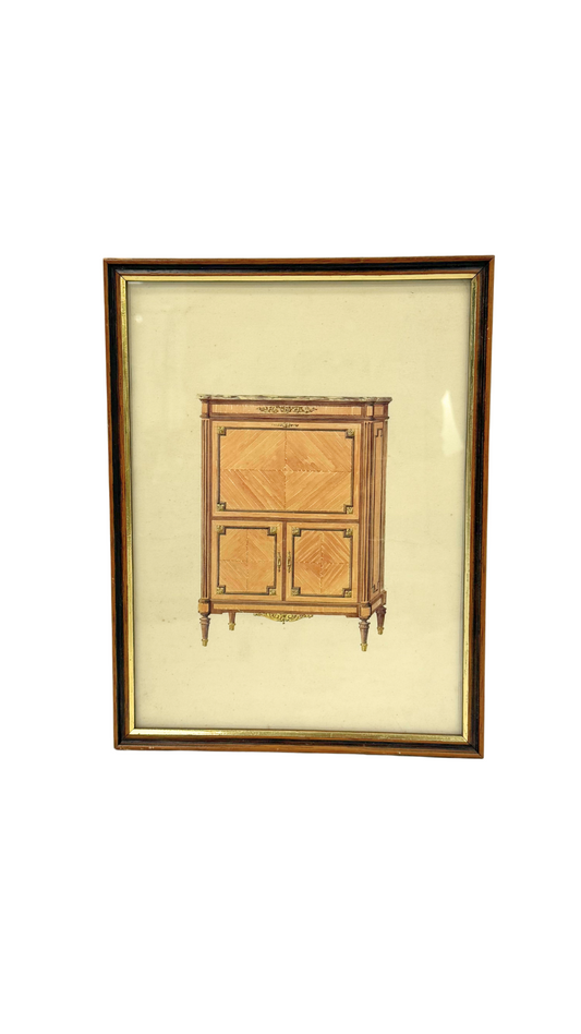French Cabinet Rendering by B. Engler.