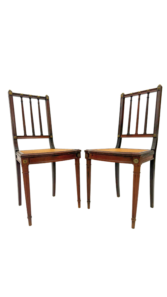 Pair of Antique Louis XVI Side Chairs