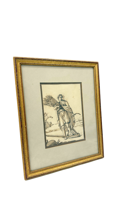 Allegory of Summer 1800s Ink by Sauvé