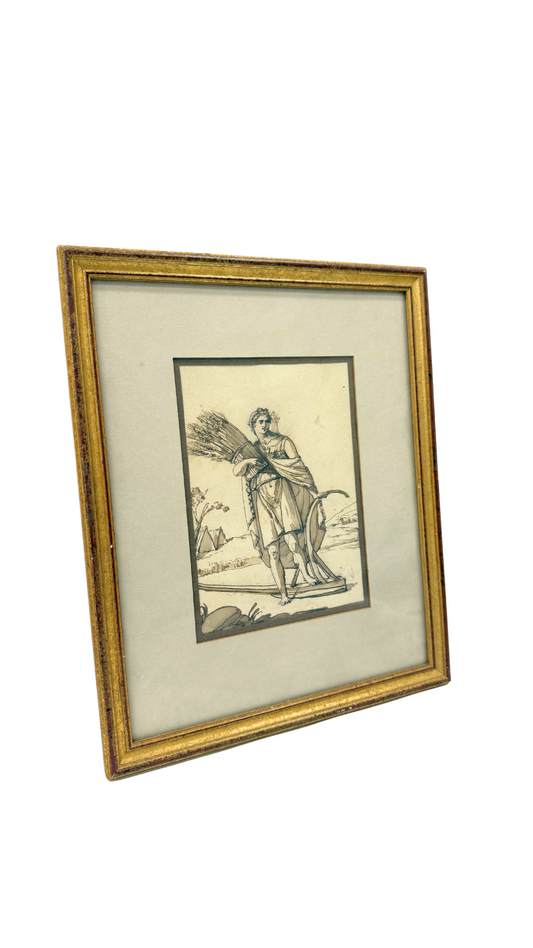 Allegory of Summer 1800s Ink by Sauvé