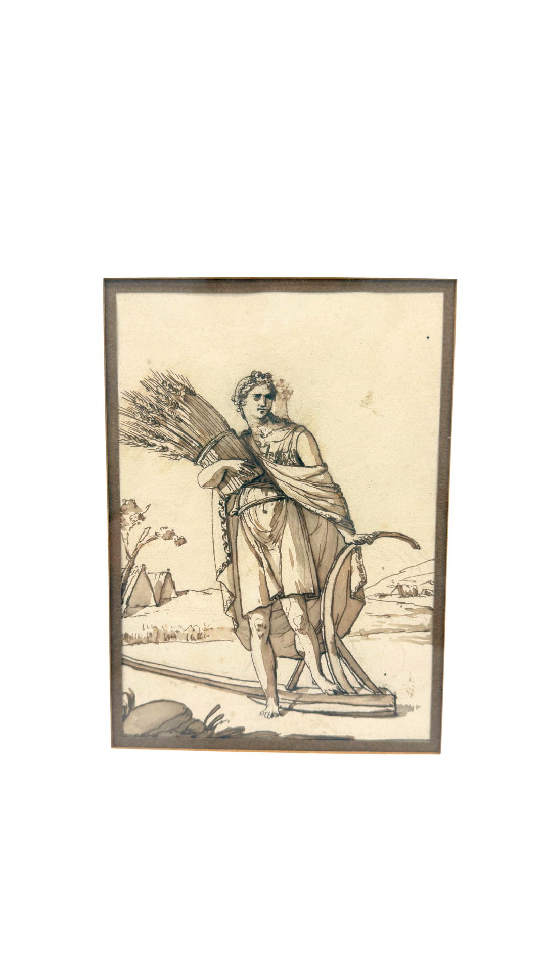Allegory of Summer 1800s Ink by Sauvé