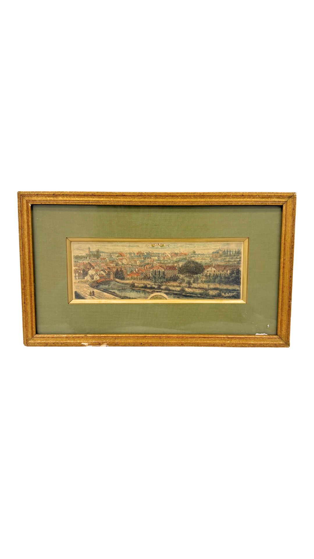 Hand-Colored Engraving of Vienne