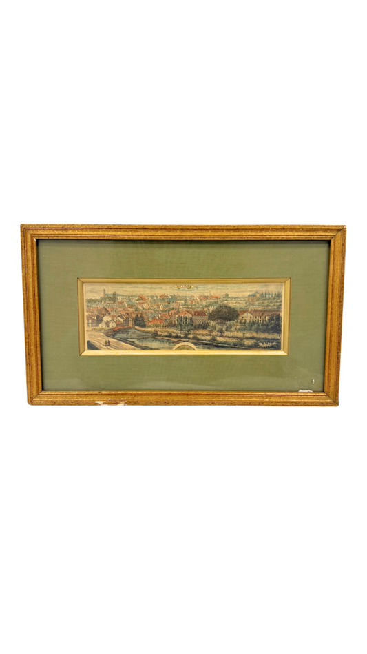 Hand-Colored Engraving of Vienne