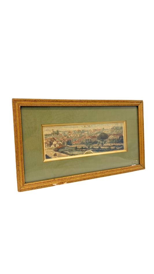 Hand-Colored Engraving of Vienne