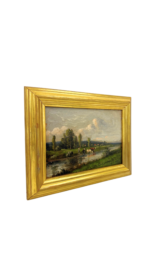 Antique French Oil by Perrin