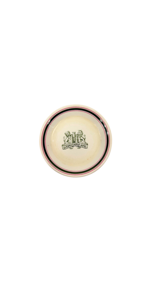 Vintage Queen & Castle Hotel Advertising Dish