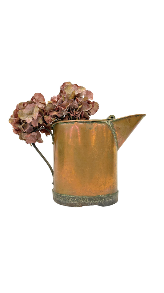 Antique French Copper Coal Scuttle