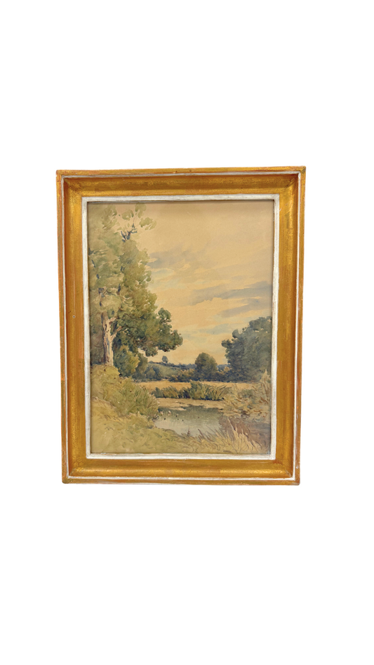 Étang de Bléneau Watercolor